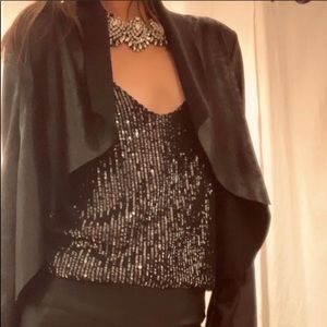 Faux Leather black jacket made in Italy